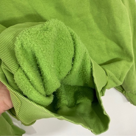 Abercrombie and Fitch Y2K Mens Muscle‎ Hoodie Sweatshirt Green Stitched Letters - Picture 6 of 9